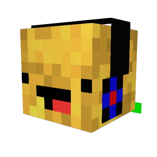 Keule123 Minecraft avatar head, 3D render