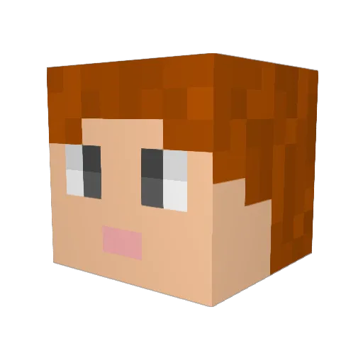 Keung_Sa Minecraft avatar head, 3D render