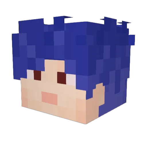 Keurtt Minecraft avatar head, 3D render