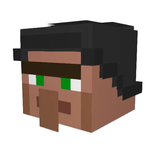 Kev2704 Minecraft avatar head, 3D render