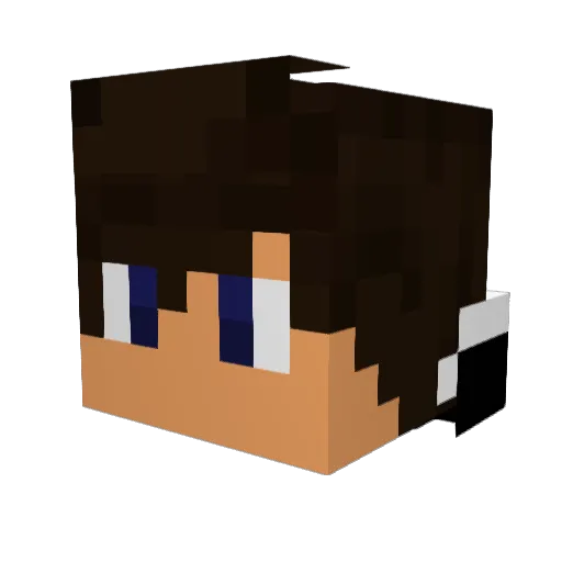 Kev932 Minecraft avatar head, 3D render