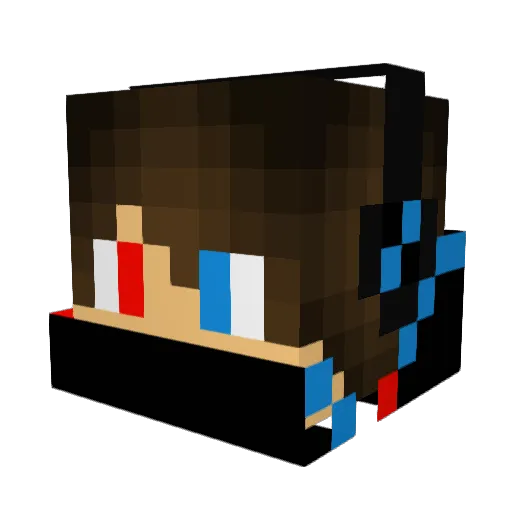KevInTheSky Minecraft avatar head, 3D render