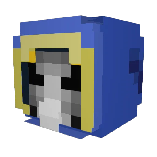KevKraft Minecraft avatar head, 3D render