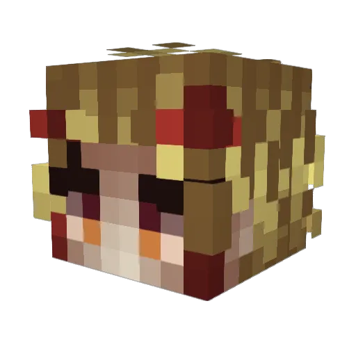 KevKun1 Minecraft avatar head, 3D render