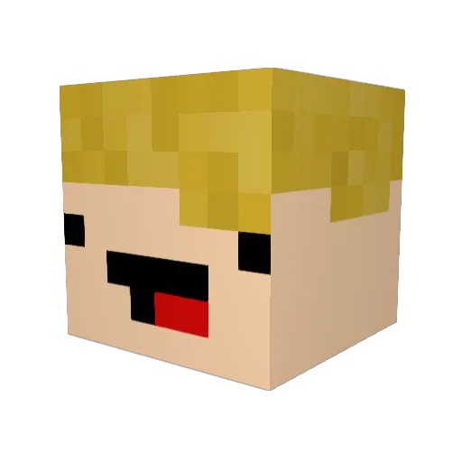 KevLyon77 Minecraft avatar head, 3D render