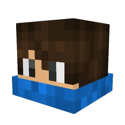 KevPro2329 Minecraft avatar head, 3D render