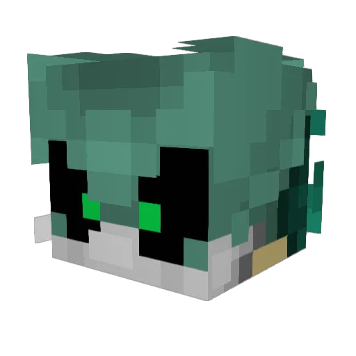KevSen Minecraft avatar head, 3D render