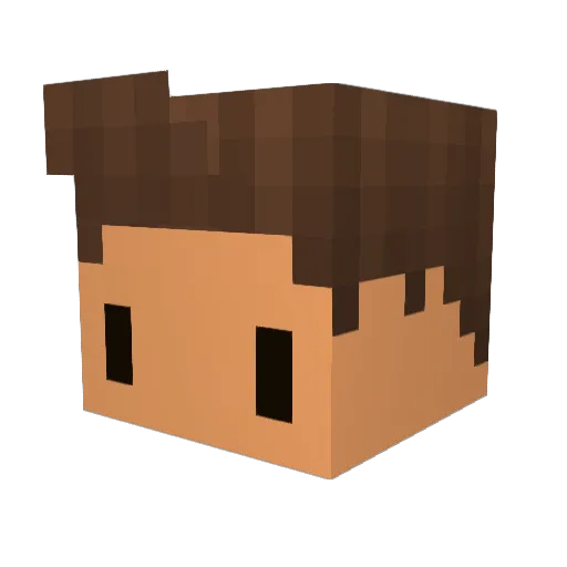 KevSk1LL Minecraft avatar head, 3D render