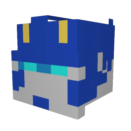 KevThePlumber Minecraft avatar head, 3D render