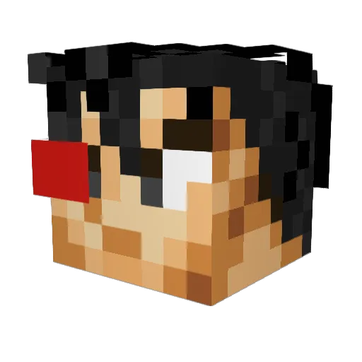 Kevang2 Minecraft avatar head, 3D render