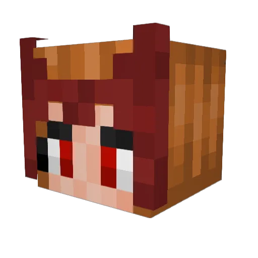 Kevbud Minecraft avatar head, 3D render