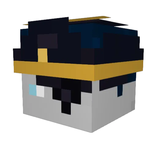 Kevdechef007 Minecraft avatar head, 3D render