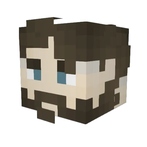 Kevdeltaz Minecraft avatar head, 3D render