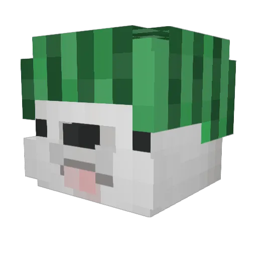 Kevdestroyer Minecraft avatar head, 3D render