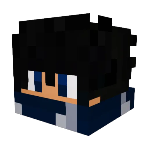 KevenzZ Minecraft avatar head, 3D render