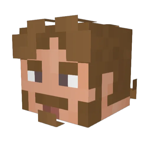 Kevhala104 Minecraft avatar head, 3D render