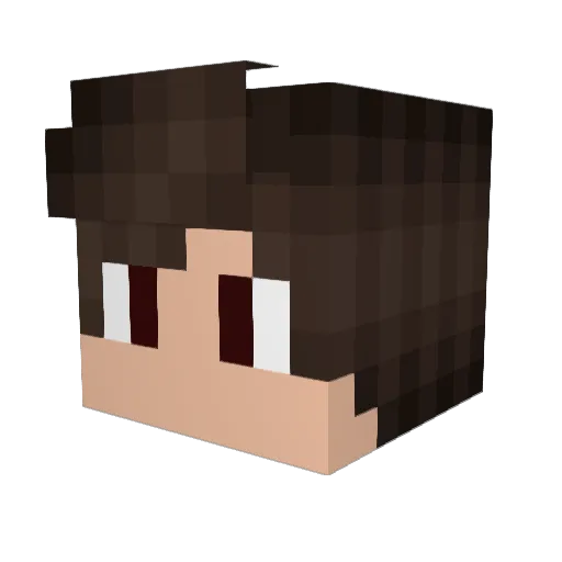 Kevichino Minecraft avatar head, 3D render