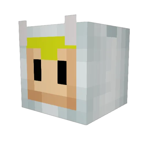 KevieScene Minecraft avatar head, 3D render