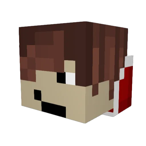 Kevin00857V Minecraft avatar head, 3D render