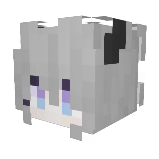 Kevin025 Minecraft avatar head, 3D render