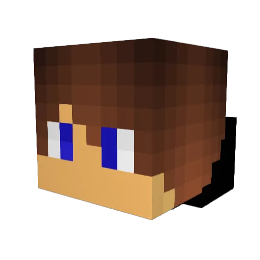 Kevin124 Minecraft avatar head, 3D render