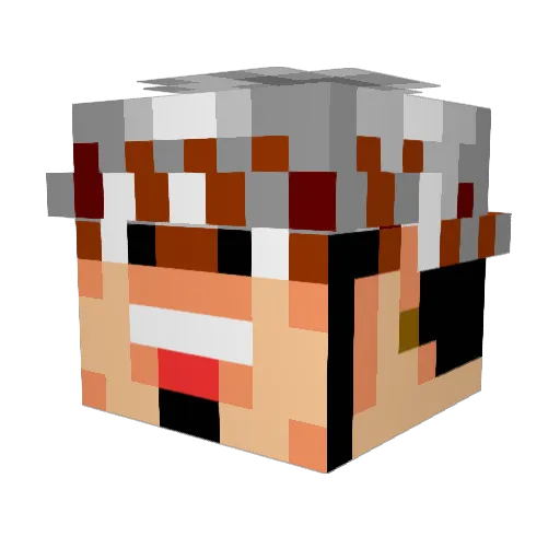 Kevin666666666 Minecraft avatar head, 3D render
