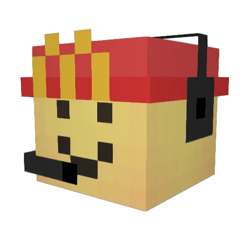 KevinBooga Minecraft avatar head, 3D render