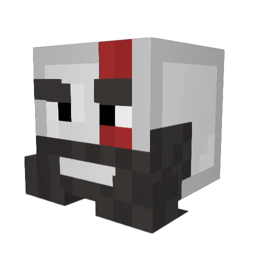 KevinEleven Minecraft avatar head, 3D render