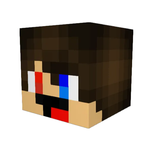 KevinExtermine Minecraft avatar head, 3D render