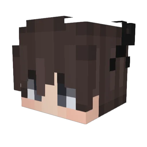 KevinGaming_I Minecraft avatar head, 3D render