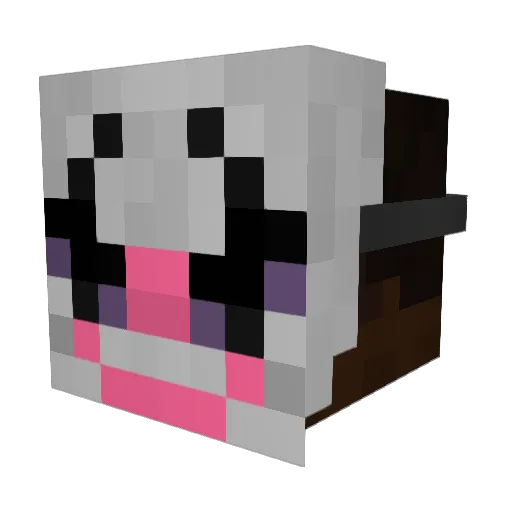 KevinGenoves3 Minecraft avatar head, 3D render