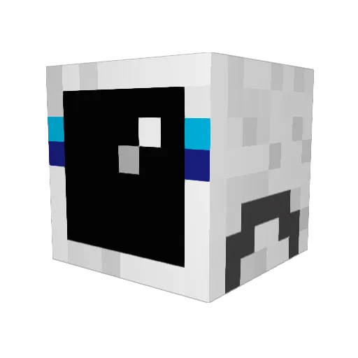 KevinGvn Minecraft avatar head, 3D render
