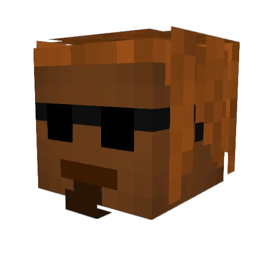 KevinHuerter Minecraft avatar head, 3D render