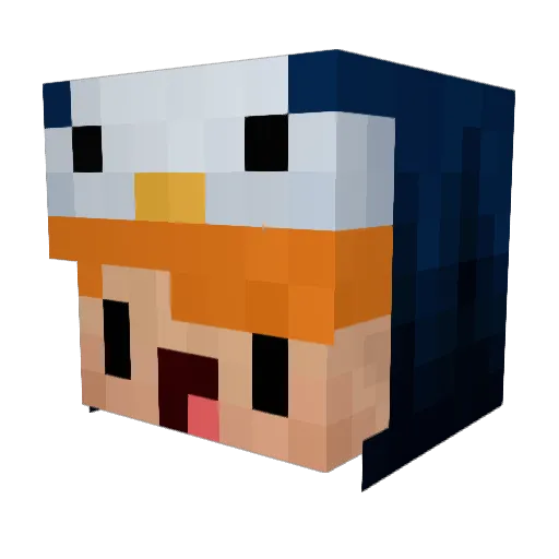KevinLOVEdu59 Minecraft avatar head, 3D render