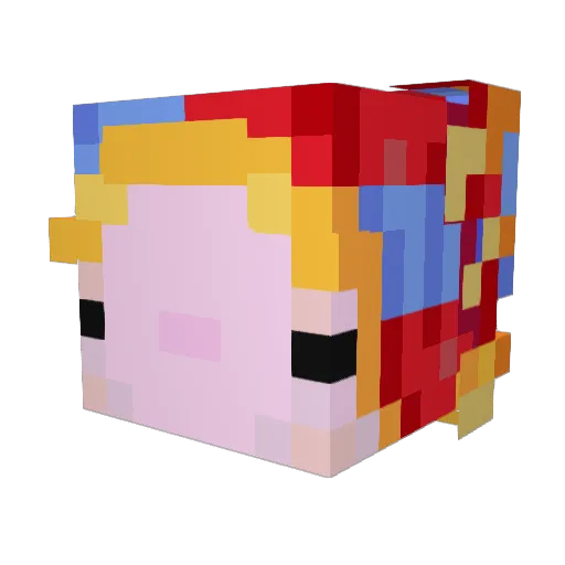 KevinLeo01 Minecraft avatar head, 3D render