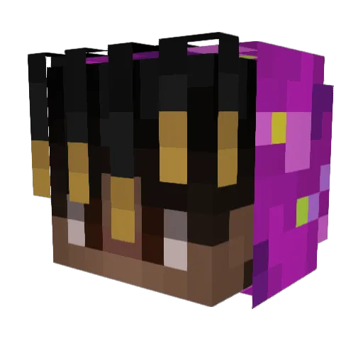 KevinLovebambine Minecraft avatar head, 3D render