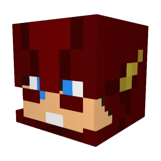 KevinMasterchief Minecraft avatar head, 3D render