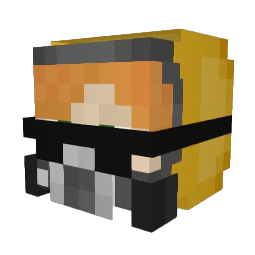 KevinMlgGG Minecraft avatar head, 3D render