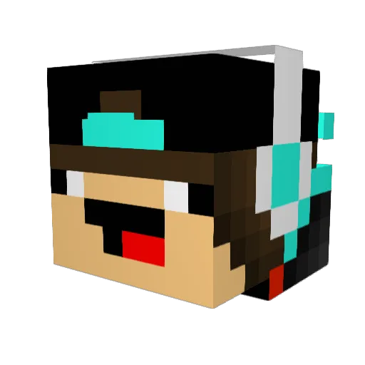 KevinMx23 Minecraft avatar head, 3D render
