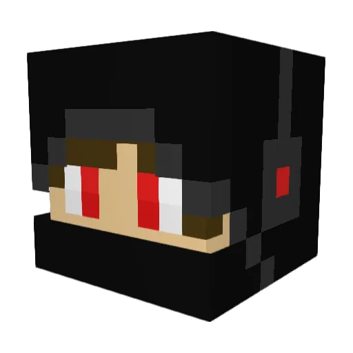 KevinRuddy Minecraft avatar head, 3D render