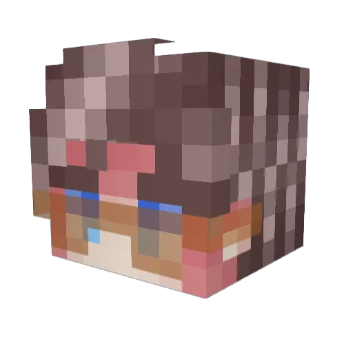 KevinSoster Minecraft avatar head, 3D render
