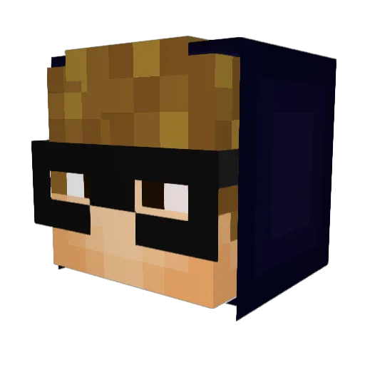 KevinTheBoi Minecraft avatar head, 3D render