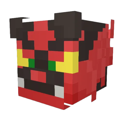 KevinTheGuide Minecraft avatar head, 3D render