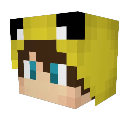 KevinThePro18 Minecraft avatar head, 3D render