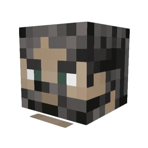 KevinTommy Minecraft avatar head, 3D render