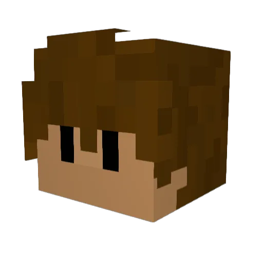 KevinV101 Minecraft avatar head, 3D render