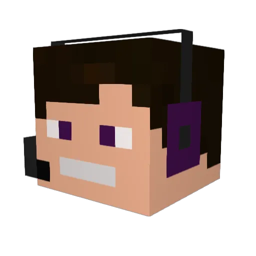 KevinWoken Minecraft avatar head, 3D render