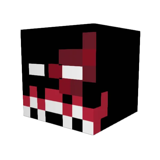 KevinYama Minecraft avatar head, 3D render