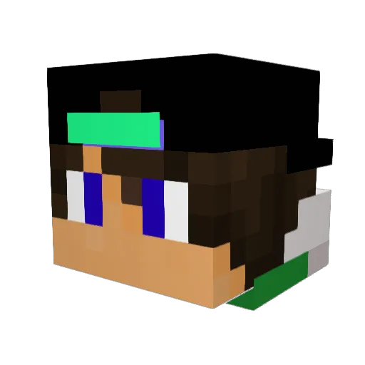 KevinZockt01 Minecraft avatar head, 3D render