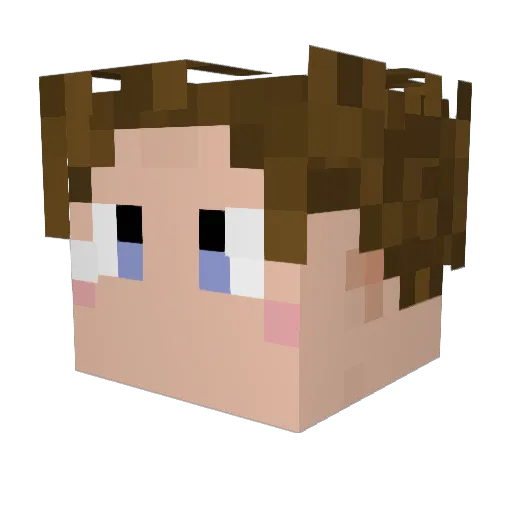 Kevin_HMY Minecraft avatar head, 3D render